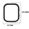Etui ze szkłem do zegarka Bizon Case Watch Adamo do Xiaomi Redmi Watch 6 Lite, satynowo-szampańskie (2/8)
