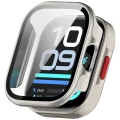 Etui ze szkłem do zegarka Bizon Case Watch Adamo do Xiaomi Redmi Watch 6 Lite, satynowo-szampańskie (4/8)