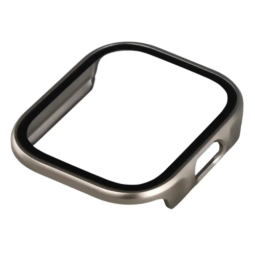 Etui ze szkłem do zegarka Bizon Case Watch Adamo do Xiaomi Redmi Watch 6 Lite, satynowo-szampańskie (6/8)