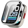 Etui ze szkłem do zegarka Bizon Case Watch Adamo do Xiaomi Redmi Watch 6 Lite, srebrne (4/8)