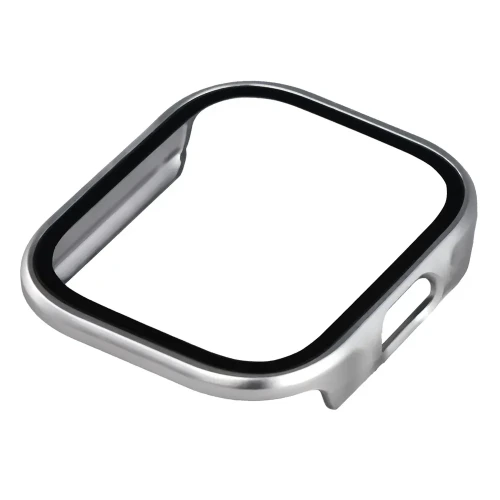 Etui ze szkłem do zegarka Bizon Case Watch Adamo do Xiaomi Redmi Watch 6 Lite, srebrne (6/8)