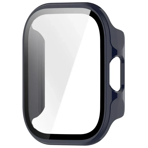 Etui ze szkłem do zegarka Bizon Case Watch Adamo do Xiaomi Redmi Watch 6 Lite, niebieskie (3/8)
