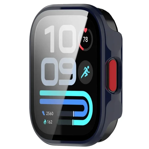 Etui ze szkłem do zegarka Bizon Case Watch Adamo do Xiaomi Redmi Watch 6 Lite, niebieskie (5/8)