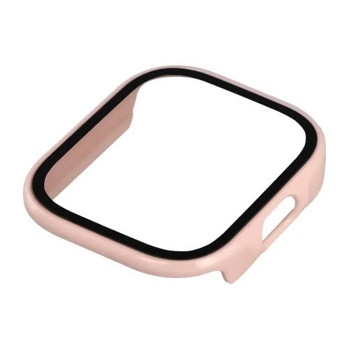 Etui ze szkłem do zegarka Bizon Case Watch Adamo do Xiaomi Redmi Watch 6 Lite, różowe (6/8)