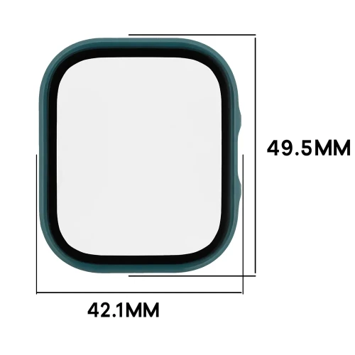 Etui ze szkłem do zegarka Bizon Case Watch Adamo do Xiaomi Redmi Watch 6 Lite, zielone (2/8)