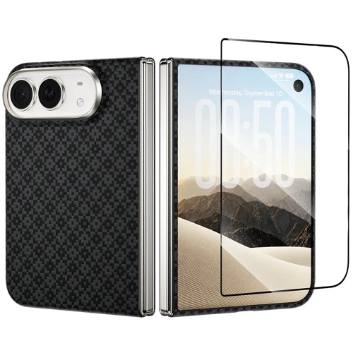 Etui Benks Magnetic Armor Grid Air Grand Combo MagSafe do iPhone Duo, czarne (1/12)