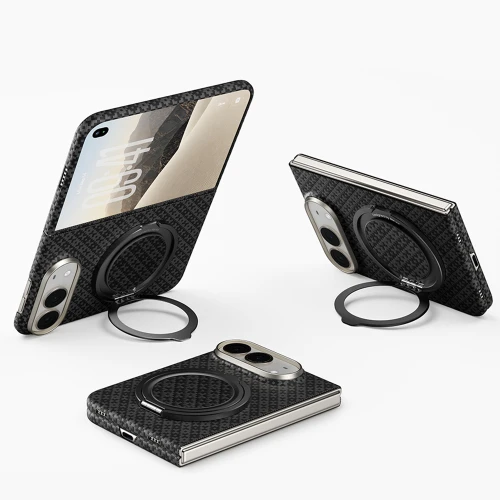 Etui Benks Magnetic Armor Grid Air Grand Combo MagSafe do iPhone Duo, czarne (7/12)