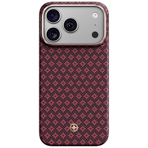 Etui aramidowe Benks Magnetic Armor Air Armor Grid MagSafe do iPhone 18 Pro Max, burgundowe (1/14)