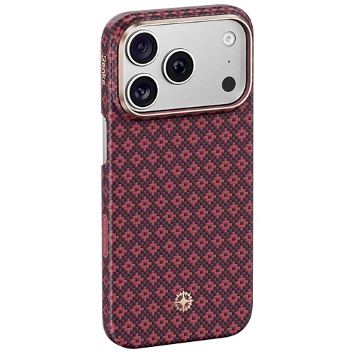 Etui aramidowe Benks Magnetic Armor Air Armor Grid MagSafe do iPhone 18 Pro Max, burgundowe (2/14)