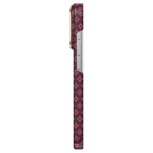 Etui aramidowe Benks Magnetic Armor Air Armor Grid MagSafe do iPhone 18 Pro Max, burgundowe (7/14)