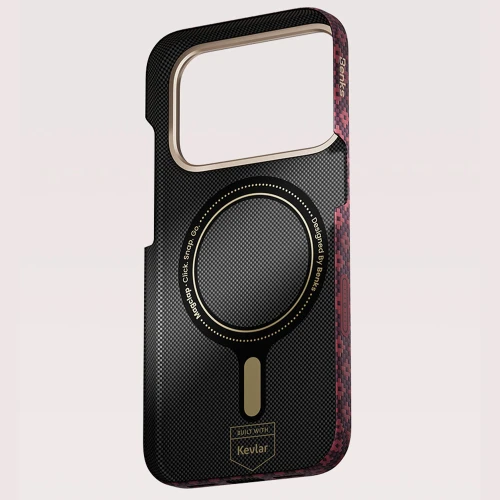 Etui aramidowe Benks Magnetic Armor Air Armor Grid MagSafe do iPhone 18 Pro Max, burgundowe (11/14)