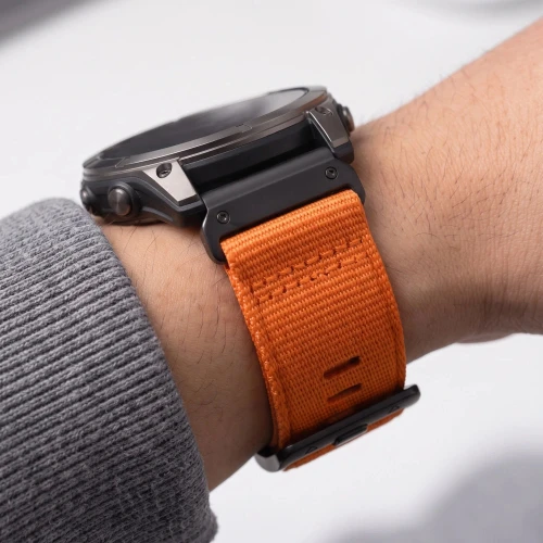 Pasek Tech Protect Nylon Classic do QuickFit 26 mm, pomarańczowy (6/7)