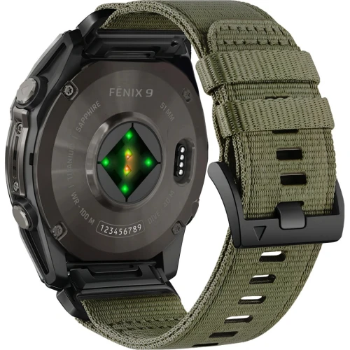Pasek Tech Protect Nylon Classic do QuickFit 26 mm, zielony (2/7)