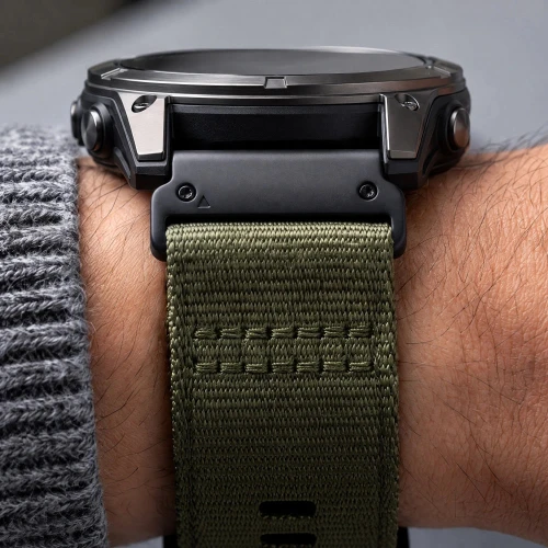 Pasek Tech Protect Nylon Classic do QuickFit 26 mm, zielony (6/7)