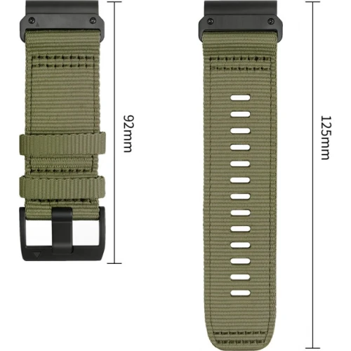Pasek Tech Protect Nylon Classic do QuickFit 26 mm, zielony (7/7)