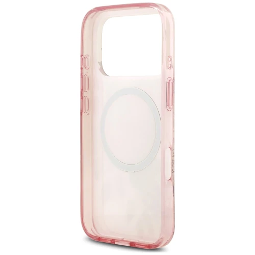Etui Guess IML Flower & Tonal Circle do iPhone 18 Pro / 17 Pro, różowe (7/8)