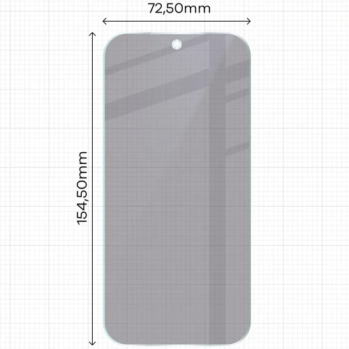 Prywatyzujące szkło hybrydowe Bizon Hybrid Shadow do Xiaomi POCO F9 Pro, matowe (2/6)