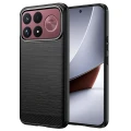 Etui Techsuit Carbon Silicone do Xiaomi POCO F9 Ultra, czarne (1/7)