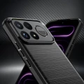 Etui Techsuit Carbon Silicone do Xiaomi POCO F9 Ultra, czarne (4/7)