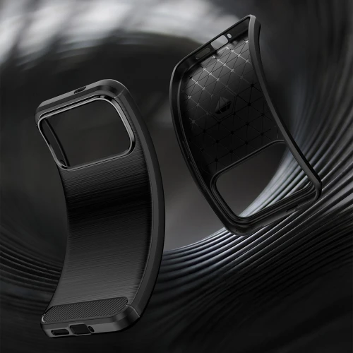 Etui Techsuit Carbon Silicone do Xiaomi POCO F9 Ultra, czarne (5/7)