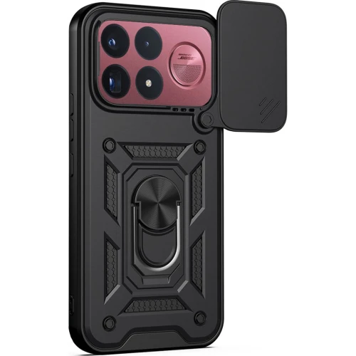 Etui z ochroną aparatu Techsuit CamShield Series do Xiaomi POCO F9 Ultra, czarne (2/2)