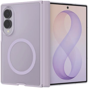 Etui Spigen Air Skin Zero Mag do MagSafe do Galaxy Z Fold8, półprzezroczysto-fioletowe