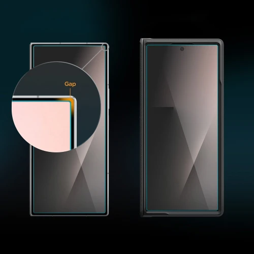 Szkło prywatyzujące do etui + Aplikator Spigen Glas.tR EZ Fit Pro Privacy 1-Pack (AC) do Galaxy Z Fold8 Ultra / Fold7 (6/12)