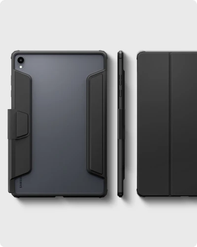 Etui Spigen Ultra Hybrid Pro do Galaxy Tab S12 Plus, czarno-przezroczyste (4/17)