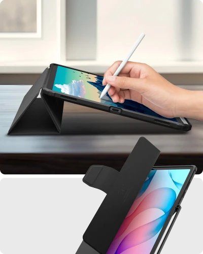 Etui Spigen Ultra Hybrid Pro do Galaxy Tab S12 Plus, czarno-przezroczyste (6/17)