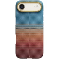 Etui aramidowe Pitaka Edge Case do MagSafe, do iPhone Air, pomarańczowo-niebieskie z kevlarem (2/6)