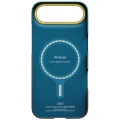 Etui aramidowe Pitaka Edge Case do MagSafe, do iPhone Air, pomarańczowo-niebieskie z kevlarem (4/6)