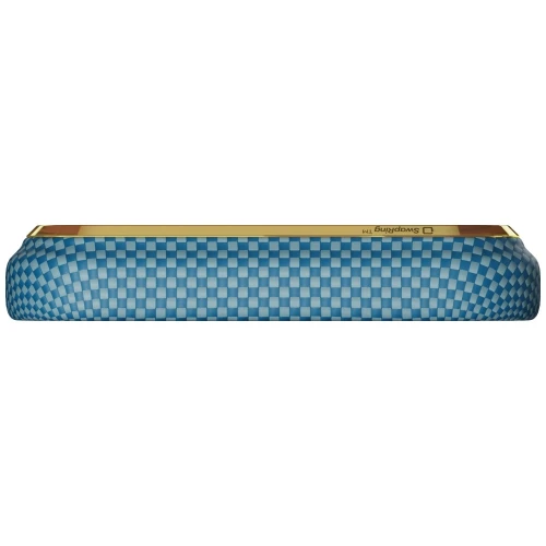Etui aramidowe Pitaka Edge Ultra-Slim Case PitaTap do MagSafe, do iPhone 18 Pro / 17 Pro, pomarańczowo-niebieskie z kevlarem (5/6)