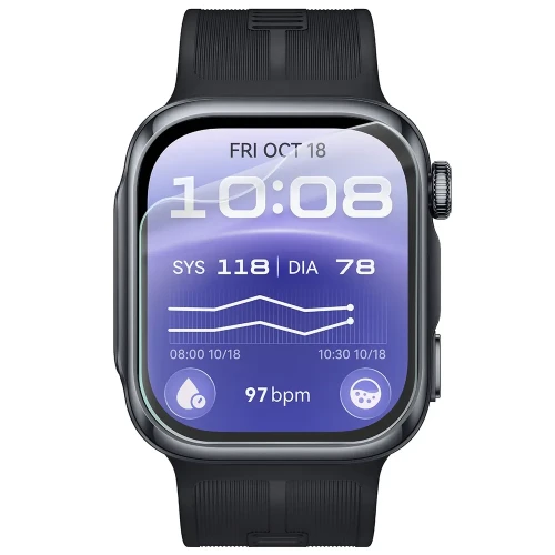 Folia hydrożelowa na ekran Bizon Watch Film Hydrogel Duo do Huawei Watch D3, 2 sztuki (2/5)