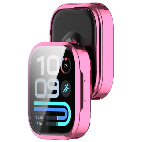Etui z osłoną ekranu Bizon Case Watch Felipe do Xiaomi Redmi Watch 6 Lite, różowe (1/8)