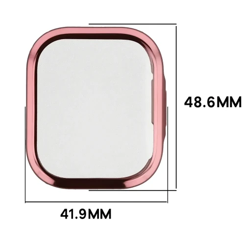 Etui z osłoną ekranu Bizon Case Watch Felipe do Xiaomi Redmi Watch 6 Lite, różowe (2/8)