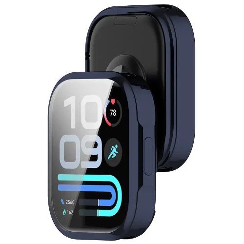Etui z osłoną ekranu Bizon Case Watch Felipe do Xiaomi Redmi Watch 6 Lite, niebieskie (1/8)