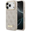 Etui Guess 4G Logo Plate do iPhone 18 Pro / 17 Pro, różowe (1/8)