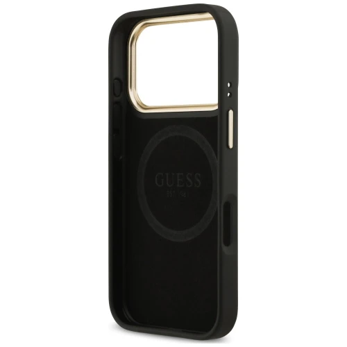 Etui Guess 4G Logo Plate do iPhone 18 Pro / 17 Pro, czarne (7/8)