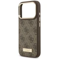 Etui Guess 4G Logo Plate do iPhone 18 Pro / 17 Pro, brązowe (6/8)
