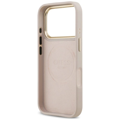 Etui Guess 4G Logo Plate do iPhone 18 Pro Max / 17 Pro Max, różowe (7/8)