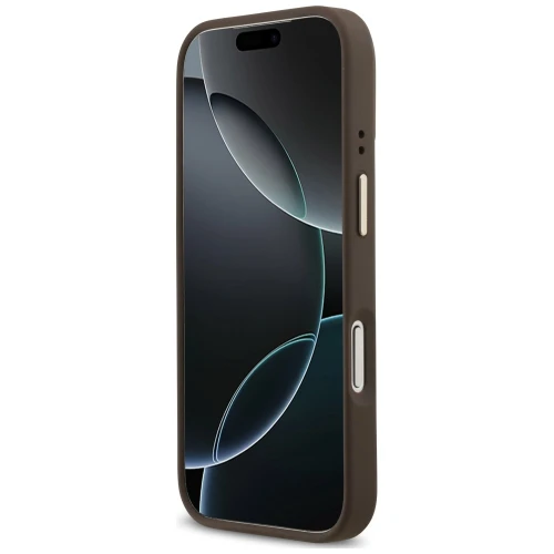 Etui Guess 4G Logo Plate do iPhone 18 Pro Max / 17 Pro Max, brązowe (5/8)