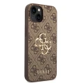 Etui Guess Hardcase 4G Big Metal Logo do iPhone 15 / 14 / 13, brązowe (4/8)