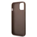 Etui Guess Hardcase 4G Big Metal Logo do iPhone 15 / 14 / 13, brązowe (7/8)
