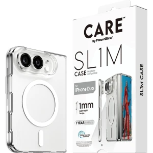 Etui CARE by PanzerGlass SL1M do MagSafe do iPhone Duo, przezroczyste