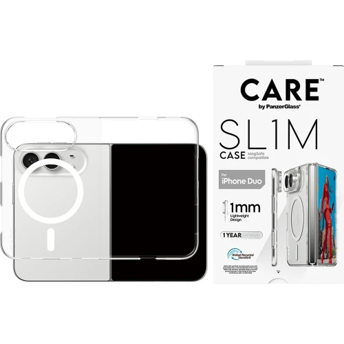 Etui CARE by PanzerGlass SL1M do MagSafe do iPhone Duo, przezroczyste (3/6)