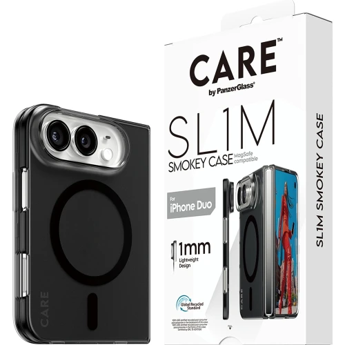 Etui CARE by PanzerGlass SL1M do MagSafe do iPhone Duo, czarne (1/6)
