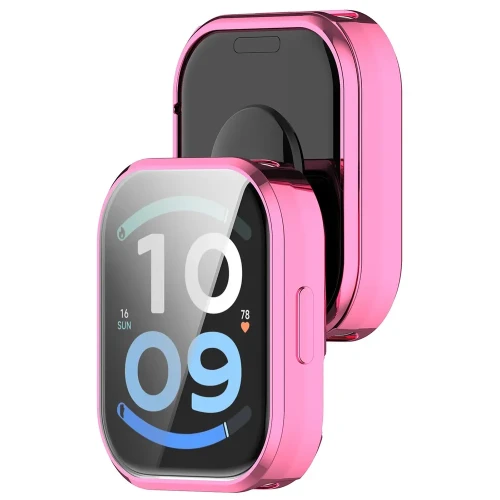 Etui z osłoną ekranu Bizon Case Watch Felipe do Xiaomi Redmi Watch 6 Active, różowe (1/8)