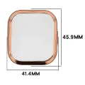 Etui z osłoną ekranu Bizon Case Watch Felipe do Xiaomi Redmi Watch 6 Active, różowozłote (2/8)