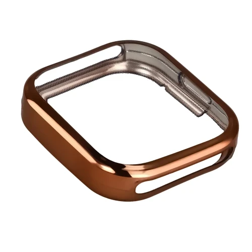 Etui z osłoną ekranu Bizon Case Watch Felipe do Xiaomi Redmi Watch 6 Active, różowozłote (5/8)
