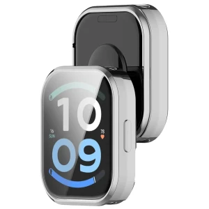 Etui z osłoną ekranu Bizon Case Watch Felipe do Xiaomi Redmi Watch 6 Active, srebrne